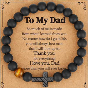 American Flag Cross Beads Bracelet Easter