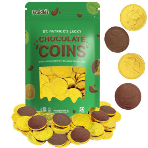 50 Shamrock Clover Chocolate Coins