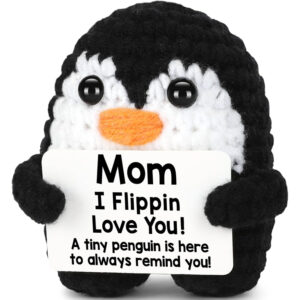 Handmade Crochet Mini Penguin for Mom
