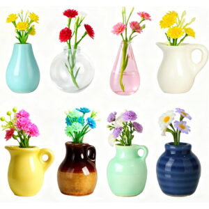 Mini Vase Magnets for Fridge